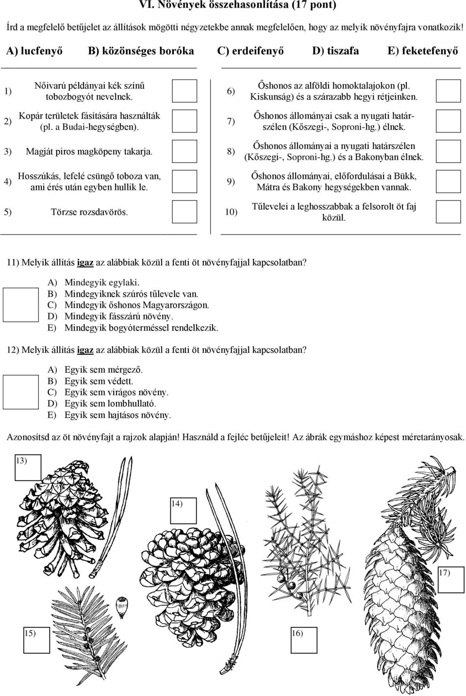 Kiskunság) és a szárazabb hegyi rétjeinken. 2) Kopár területek fásítására használták (pl. a Budai-hegységben). 7) Őshonos állományai csak a nyugati határszélen (Kőszegi-, Soproni-hg.) élnek.