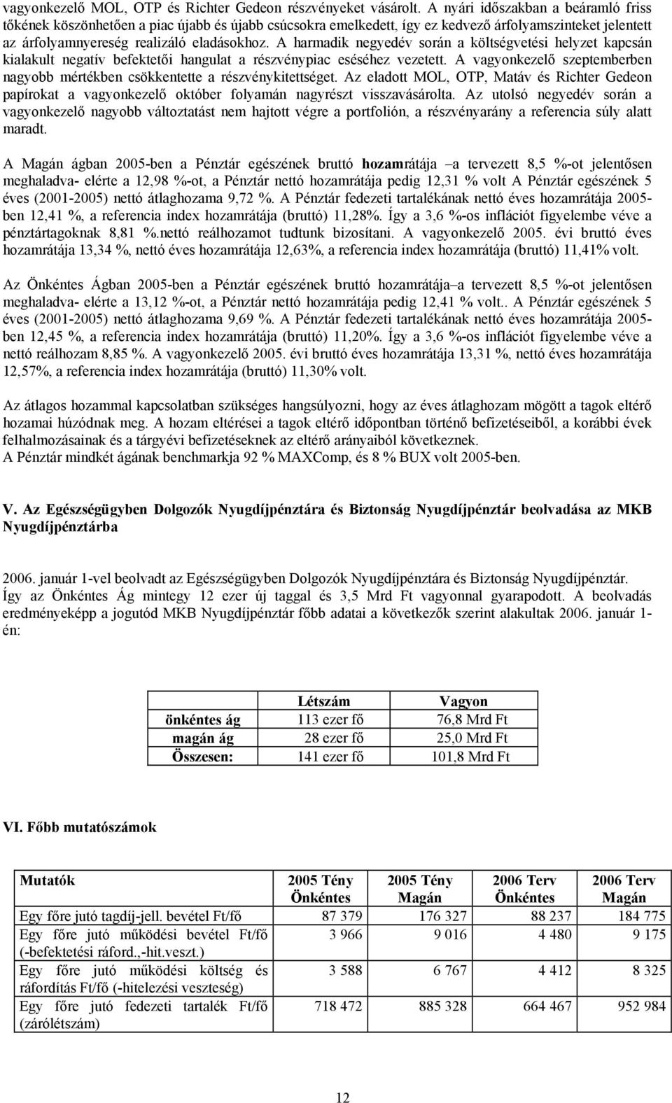 A harmadik negyedév során a költségvetési helyzet kapcsán kialakult negatív befektetői hangulat a részvénypiac eséséhez vezetett.