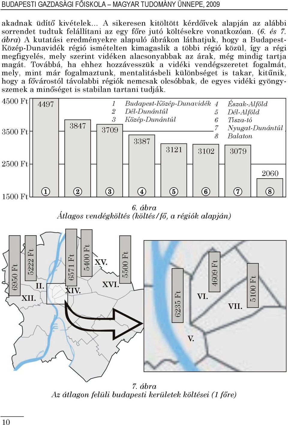 ábra) A kutatási eredményekre alapuló ábrákon láthatjuk, hogy a Budapest- Közép-Dunavidék régió ismételten kimagaslik a többi régió közül, így a régi megfigyelés, mely szerint vidéken alacsonyabbak