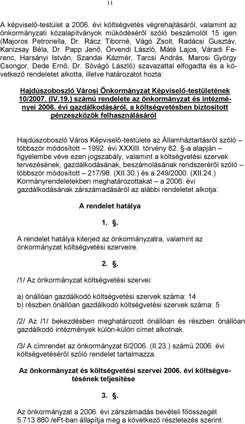 Papp Jenő, Örvendi László, Máté Lajos, Váradi Ferenc, Harsányi István, Szandai Kázmér, Tarcsi András, Marosi György Csongor, Dede Ernő, Dr.