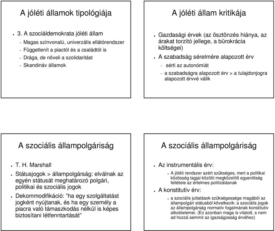 hiánya, az árakat torzító jellege, a bürokrácia költségei) A szabadság sérelmére alapozott érv sérti az autonómiát a szabadságra alapozott érv > a tulajdonjogra alapozott érvvé válik A szociális