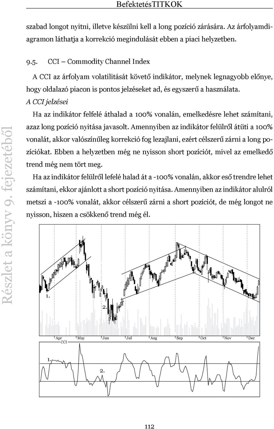 fejezetéből A CCI az árfolyam volatilitását követő indikátor, melynek legnagyobb előnye, hogy oldalazó piacon is pontos jelzéseket ad, és egyszerű a használata.