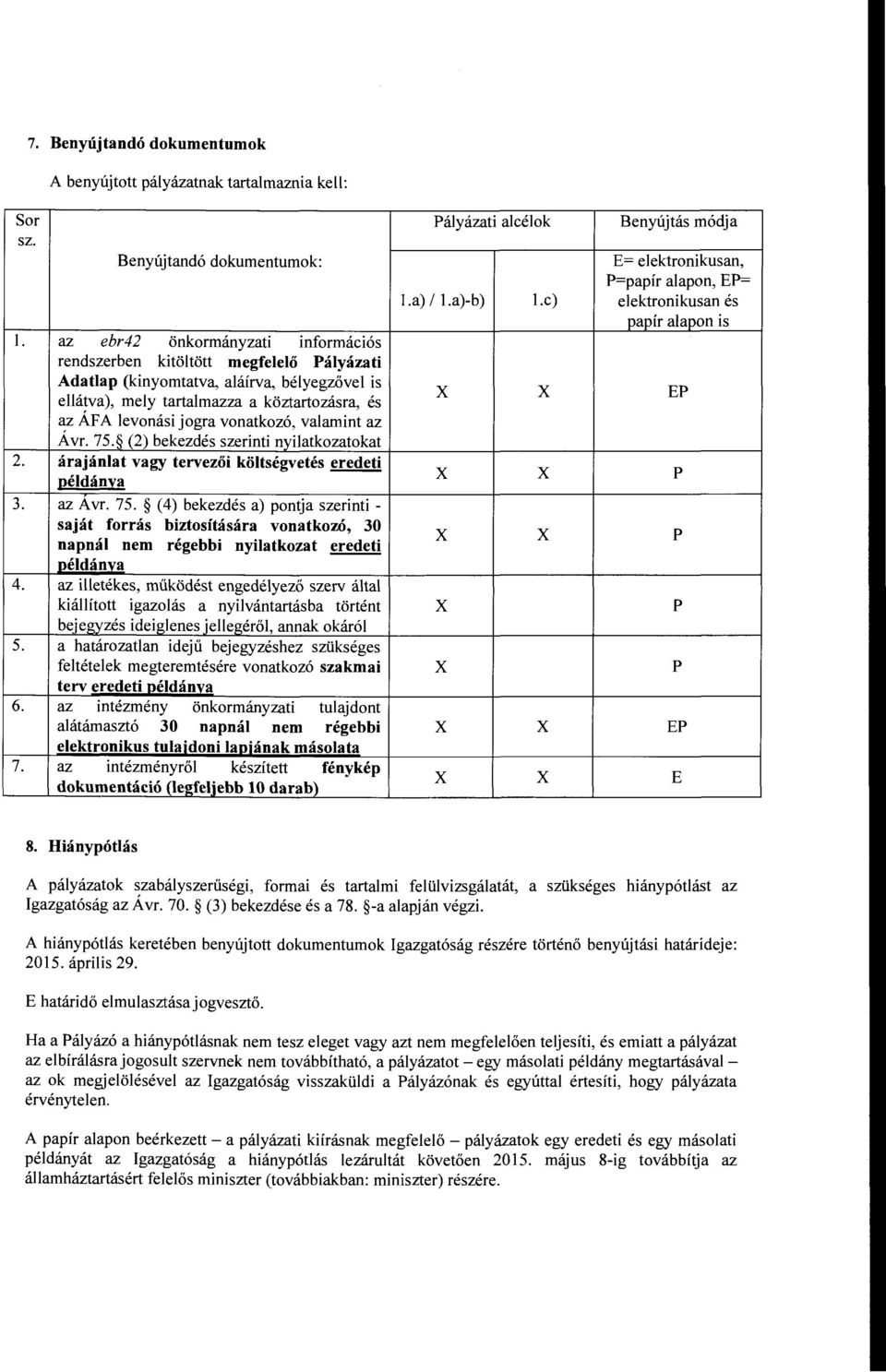 ellátva), mely tartalmazza a köztartozásra, és az ÁFA levonási jogra vonatkozó, valamint az Á vr. 75.