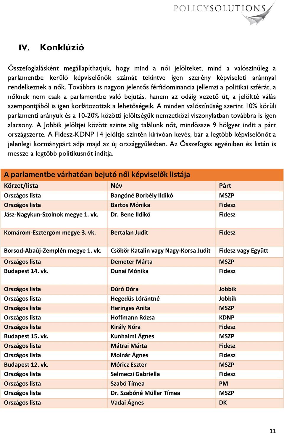 korlátozottak a lehetőségeik. A minden valószínűség szerint 10% körüli parlamenti arányuk és a 10-20% közötti jelöltségük nemzetközi viszonylatban továbbra is igen alacsony.