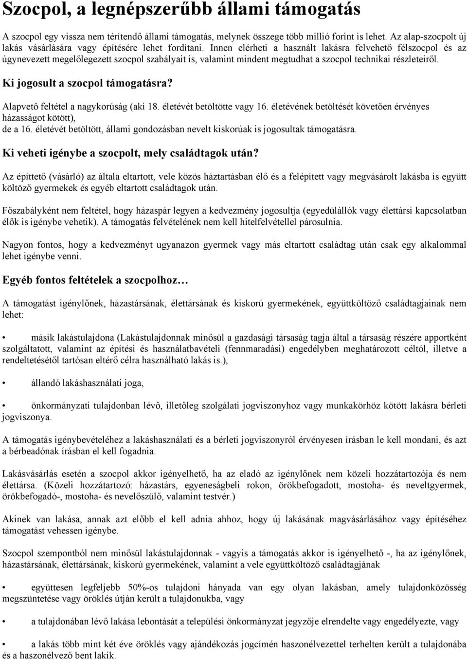 Szocpol, a legnépszerűbb állami támogatás - PDF Free Download
