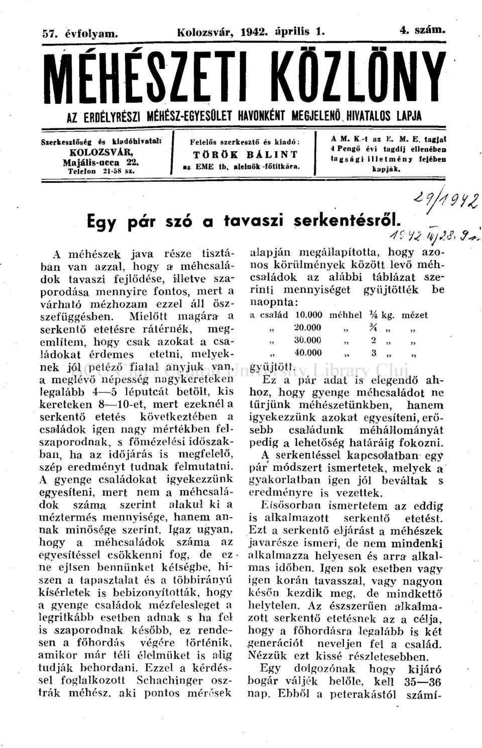 Egy pár szó a tavaszi serkentésről.