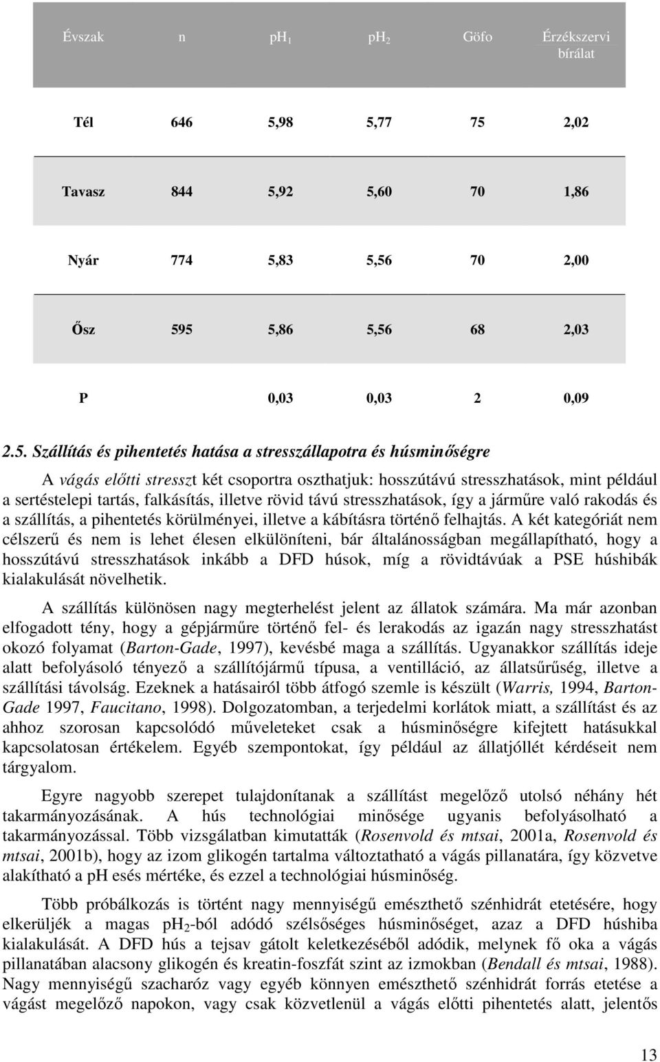 előtti stresszt két csoportra oszthatjuk: hosszútávú stresszhatások, mint például a sertéstelepi tartás, falkásítás, illetve rövid távú stresszhatások, így a járműre való rakodás és a szállítás, a