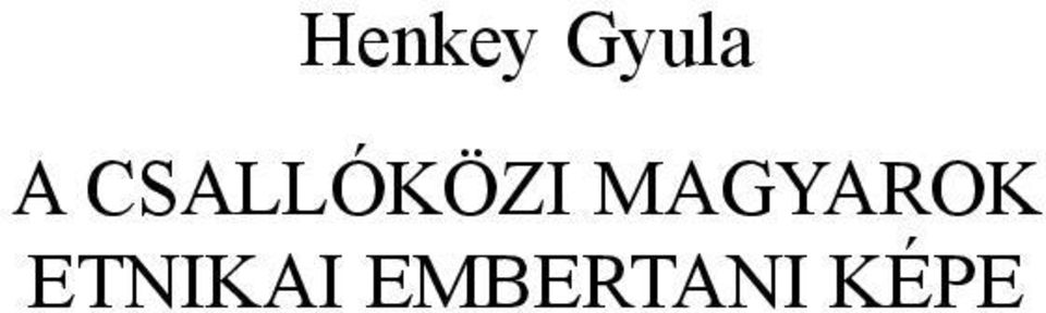 MAGYAROK