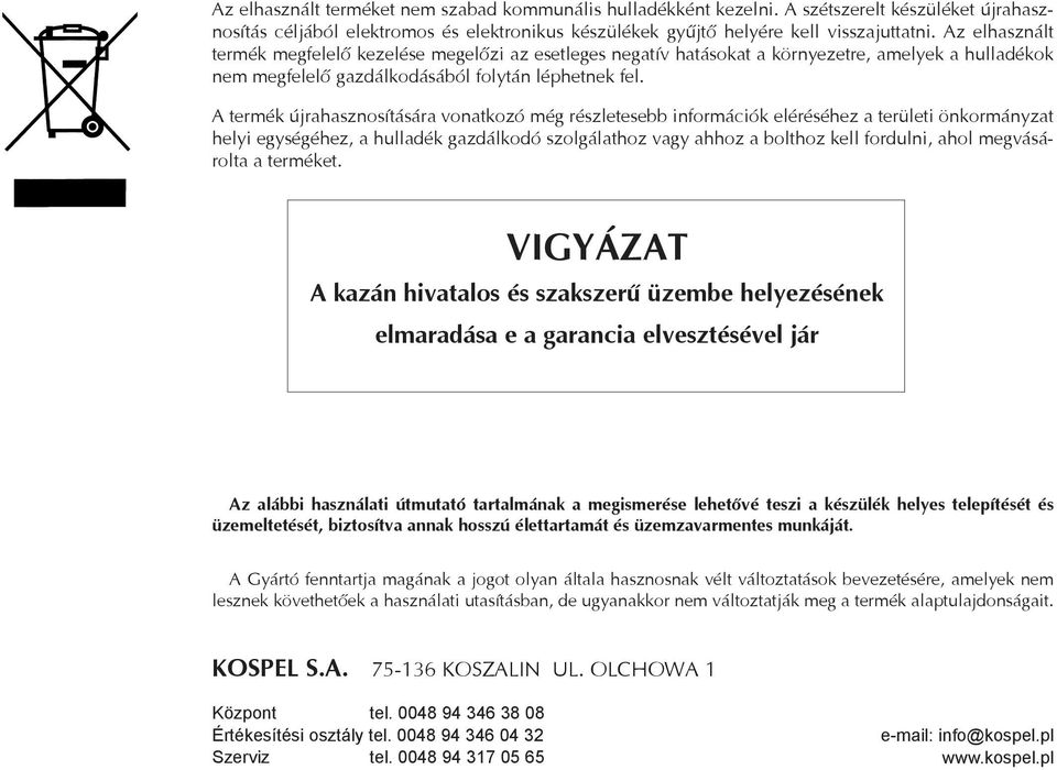 KÖZPONTI FŰTÉSŰ ELEKṮROMOS KAZÁN - PDF Free Download
