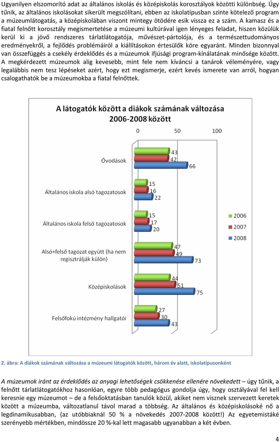 A kamasz és a fiatal felnőtt korosztály megismertetése a múzeumi kultúrával igen lényeges feladat, hiszen közülük kerül ki a jövő rendszeres tárlatlátogatója, művészet-pártolója, és a