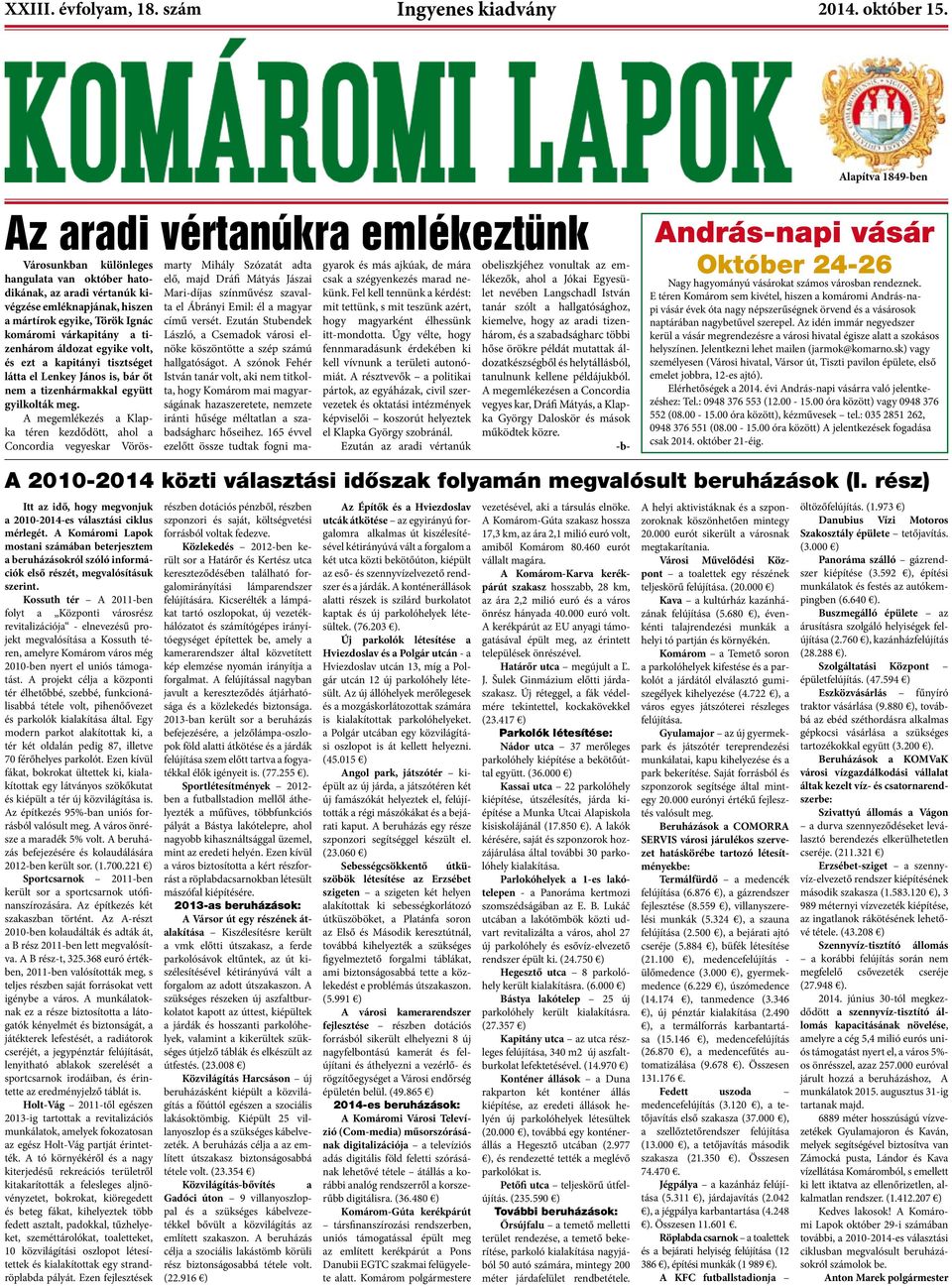 várkapitány a tizenhárom áldozat egyike volt, és ezt a kapitányi tisztséget látta el Lenkey János is, bár őt nem a tizenhármakkal együtt gyilkolták meg.
