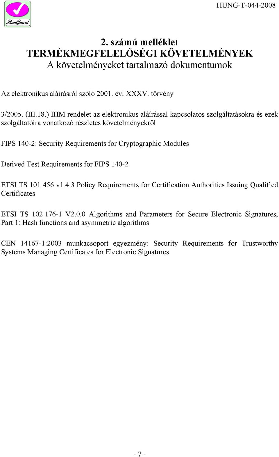 Derived Test Requirements for FIPS 140-