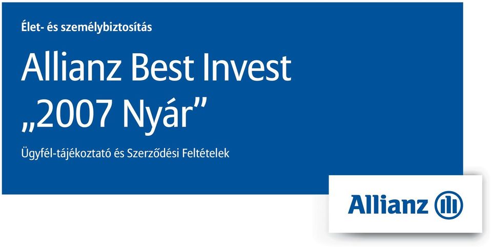 Allianz Best Invest 2007