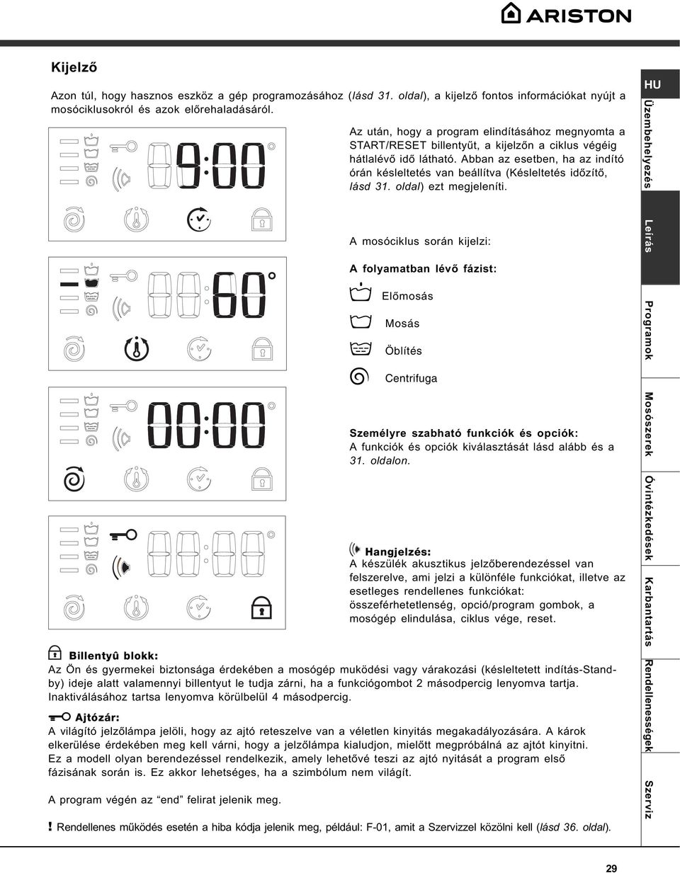 Használati utasítás MOSÓGÉP. Összefoglalás AVF PDF Free Download