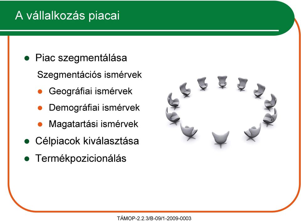 Demográfiai ismérvek Magatartási ismérvek