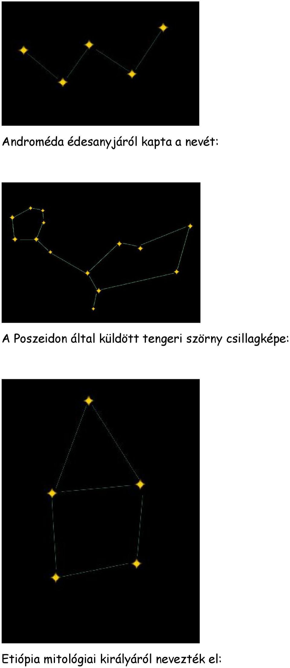 tengeri szörny csillagképe: