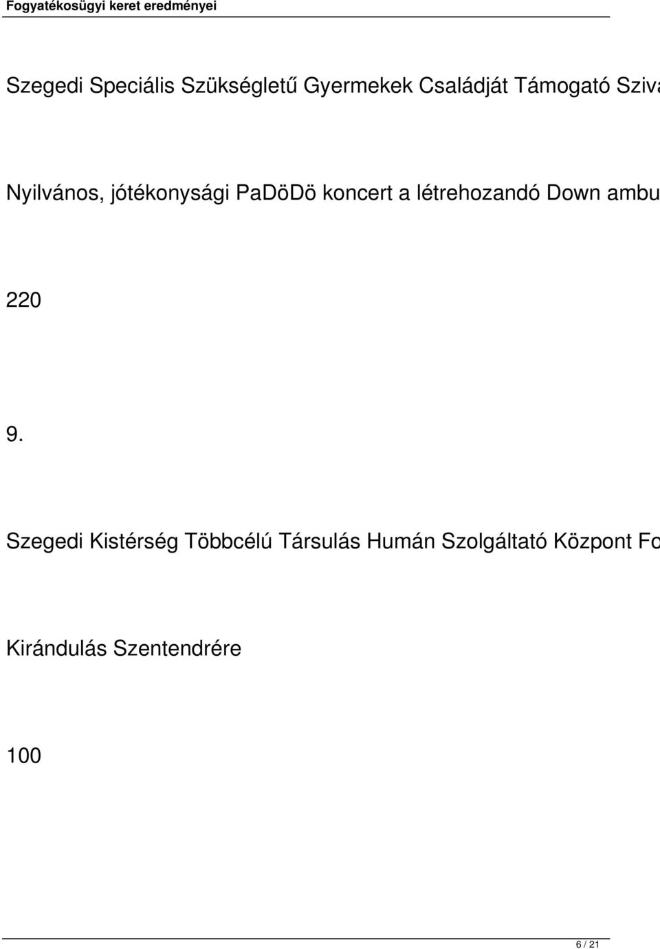 létrehozandó Down ambu 220 9.