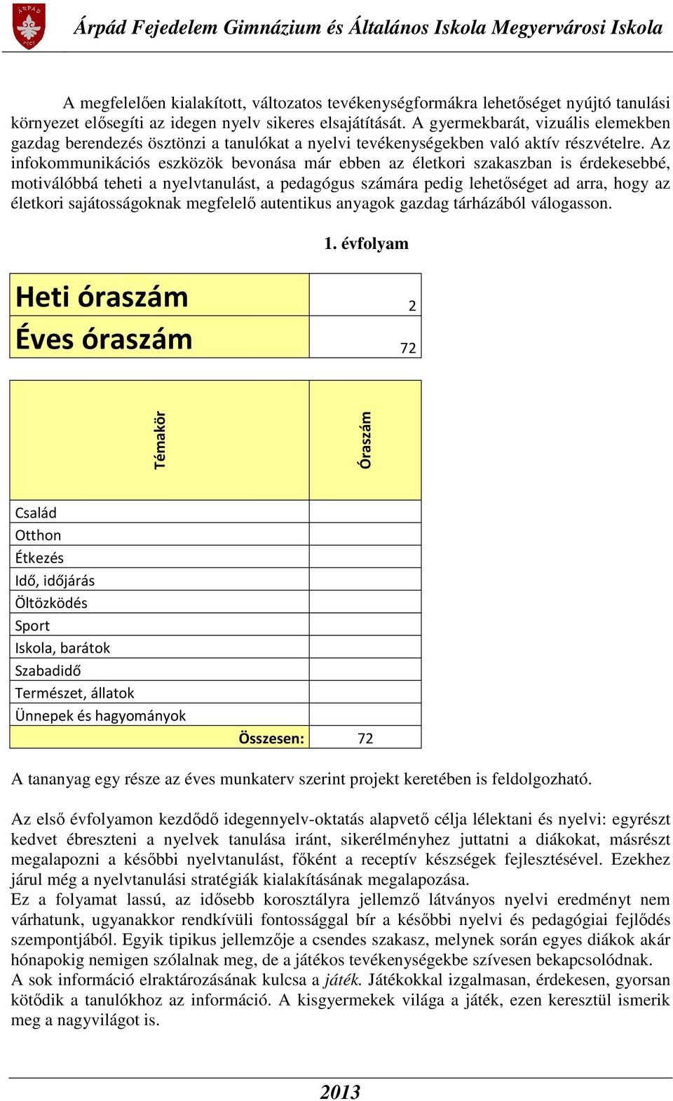 Az infokommunikációs eszközök bevonása már ebben az életkori szakaszban is érdekesebbé, motiválóbbá teheti a nyelvtanulást, a pedagógus számára pedig lehetőséget ad arra, hogy az életkori