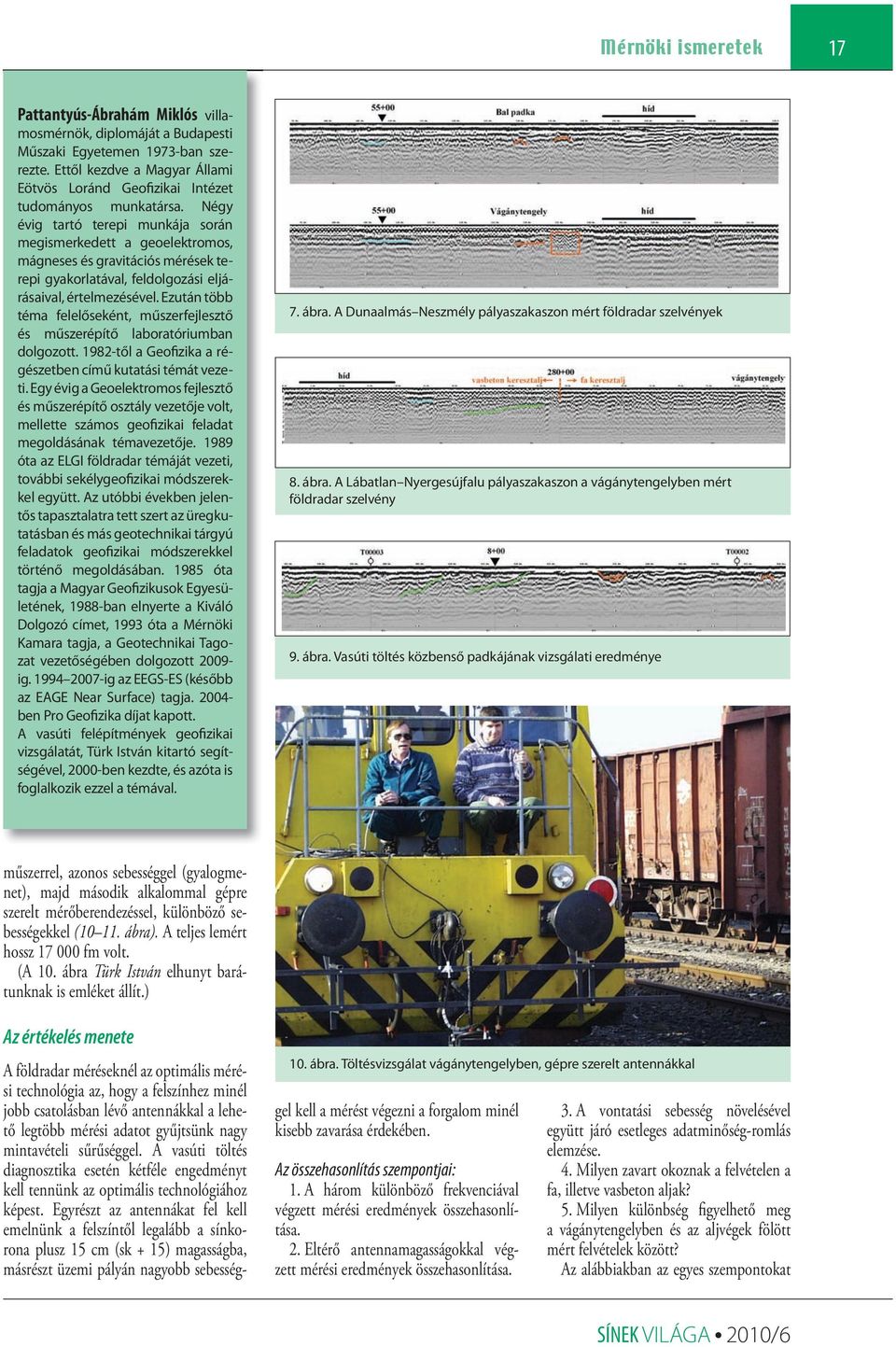 Négy évig tartó terepi munkája során megismerkedett a geoelektromos, mágneses és gravitációs mérések terepi gyakorlatával, feldolgozási eljárásaival, értelmezésével.