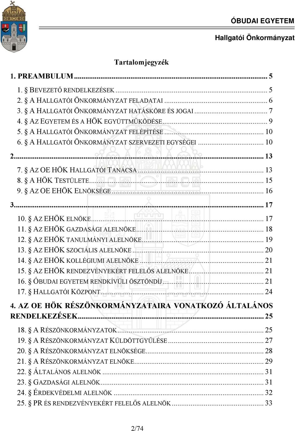 Az Óbudai Egyetem Ideiglenes Szervezeti és Működési Szabályzata 3.  melléklet Hallgatói követelményrendszer 10. Függelék - PDF Ingyenes letöltés