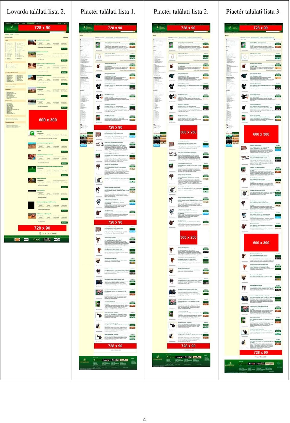 Piactér találati lista 2.