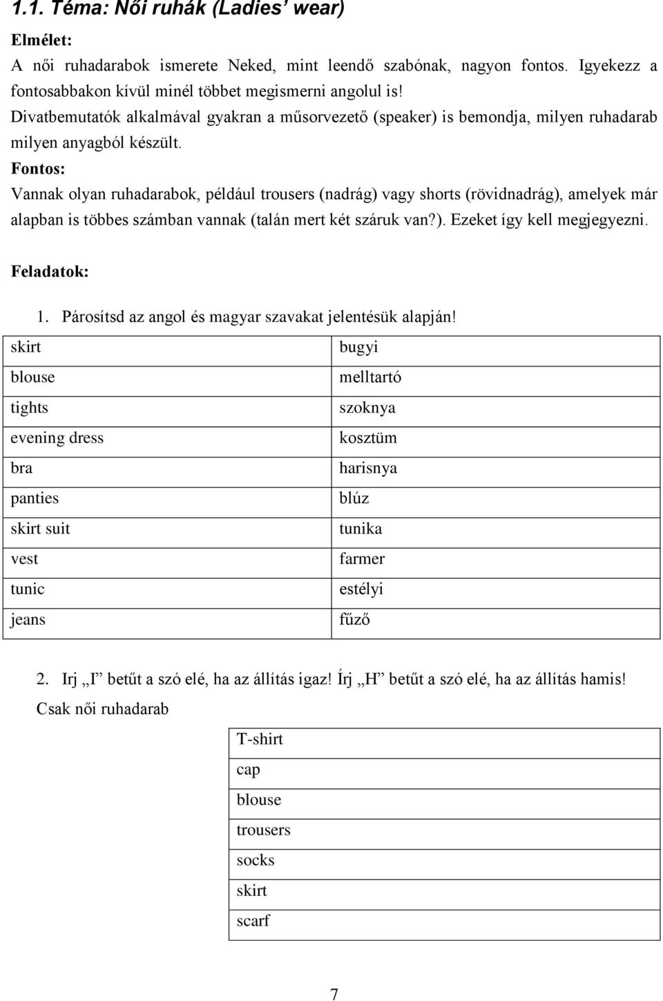 E-learning tananyag szakképző évfolyamosok (11.) számára - PDF Ingyenes  letöltés