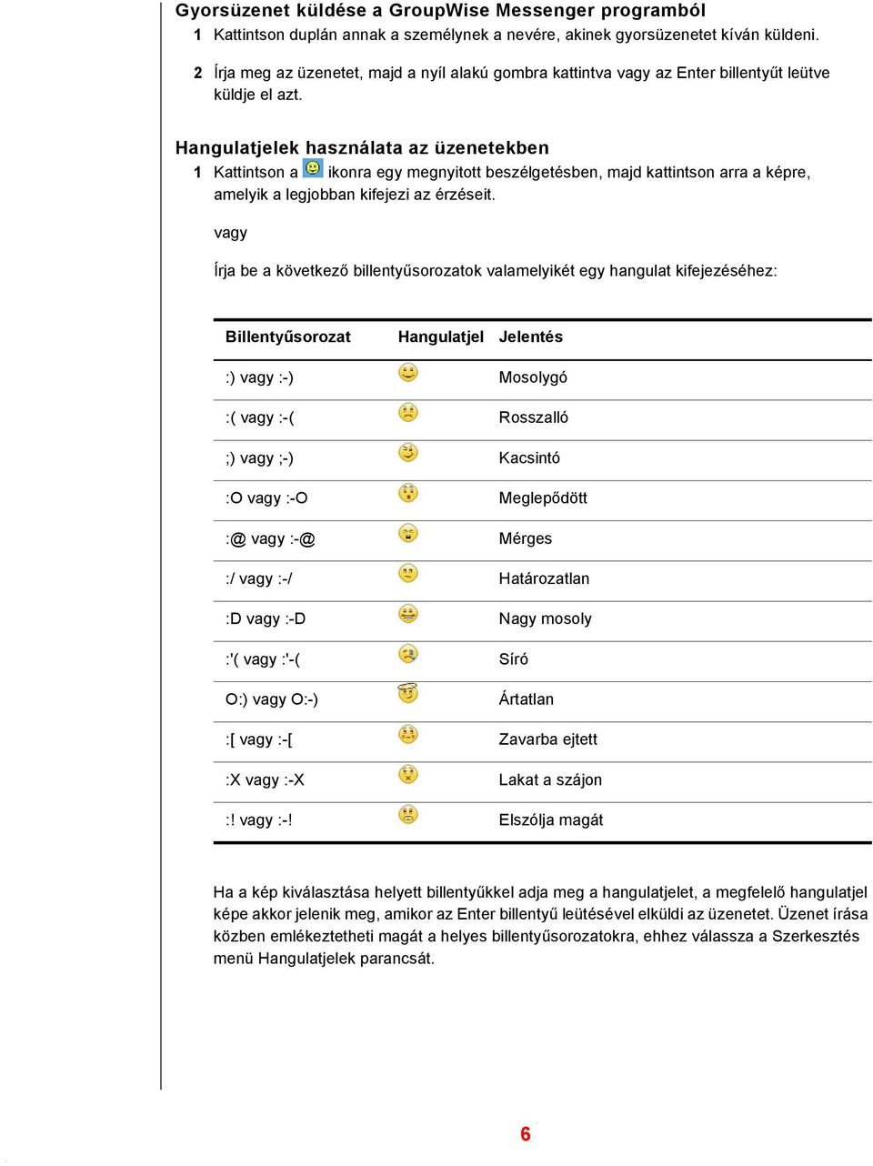 Hangulatjelek használata az üzenetekben 1 Kattintson a ikonra egy megnyitott beszélgetésben, majd kattintson arra a képre, amelyik a legjobban kifejezi az érzéseit.