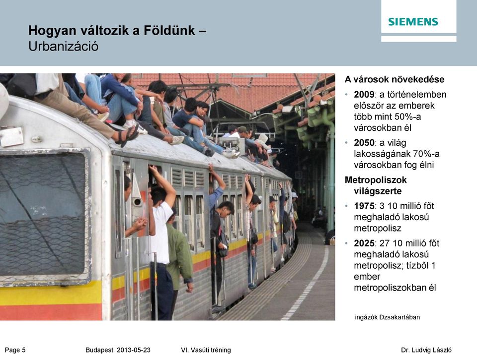 Metropoliszok világszerte 1975: 3 10 millió főt meghaladó lakosú metropolisz 2025: 27 10
