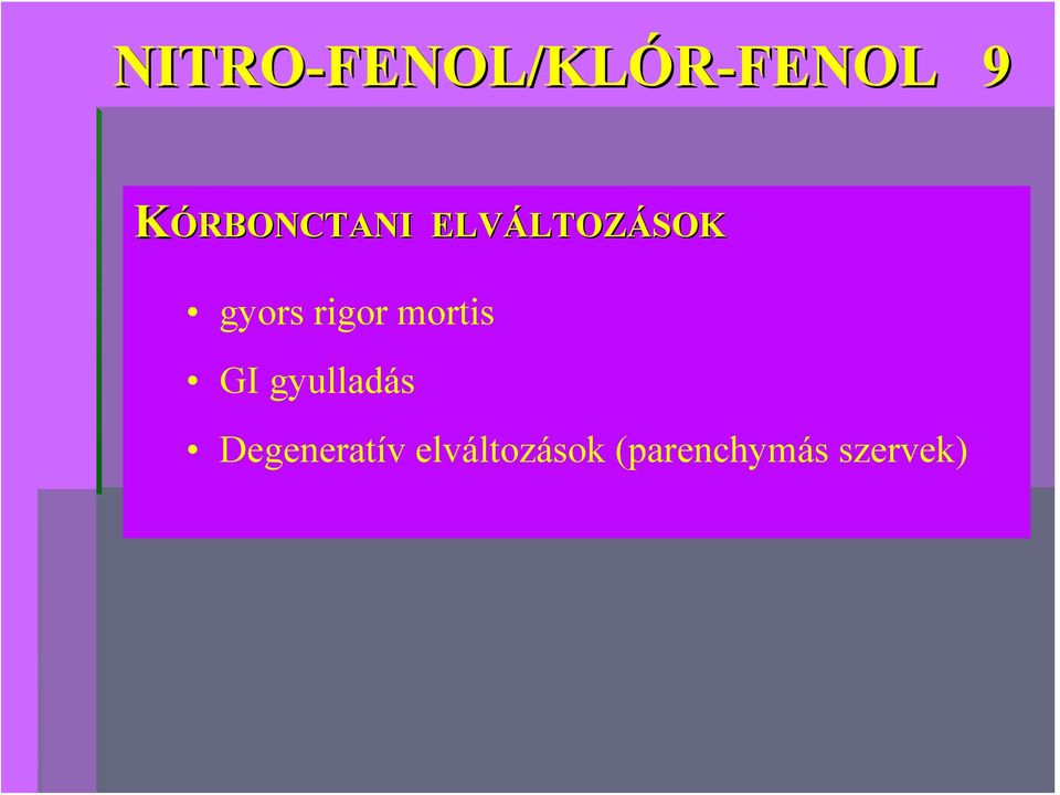 rigor mortis GI gyulladás