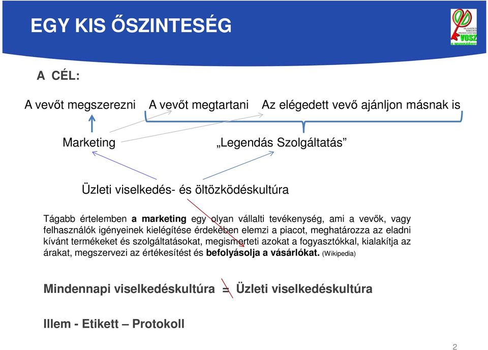 kielégítése érdekében elemzi a piacot, meghatározza az eladni kívánt termékeket és szolgáltatásokat, megismerteti azokat a fogyasztókkal,