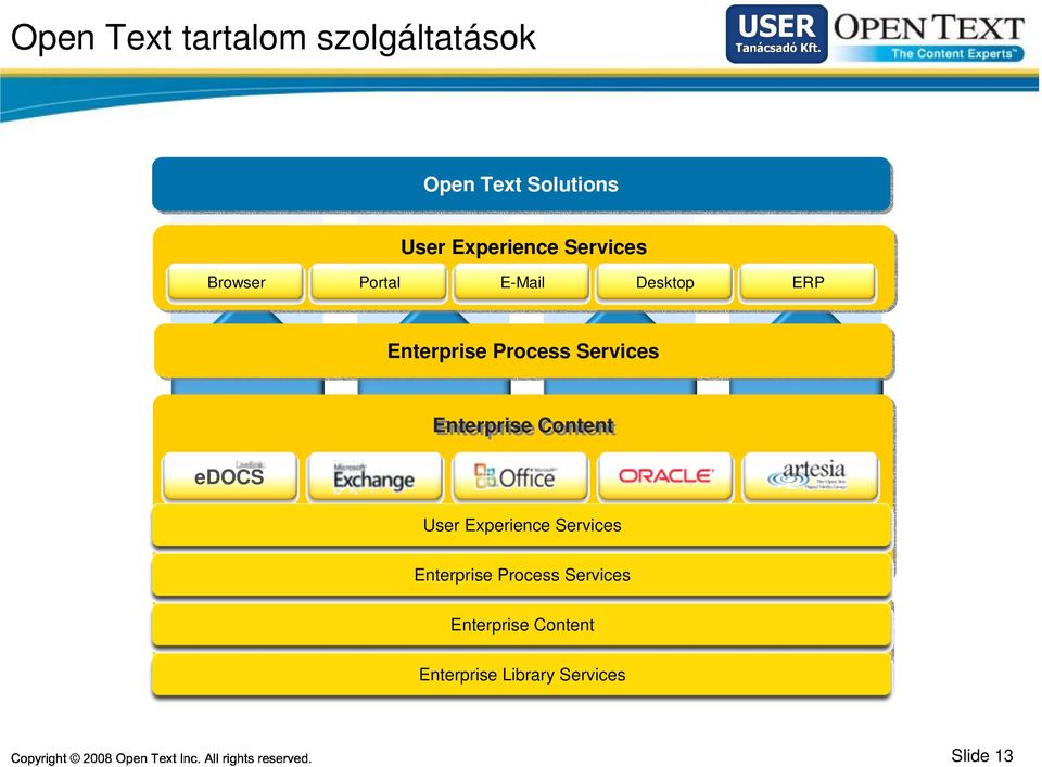 Experience Services Enterprise Process Services Enterprise Library Services Enterprise