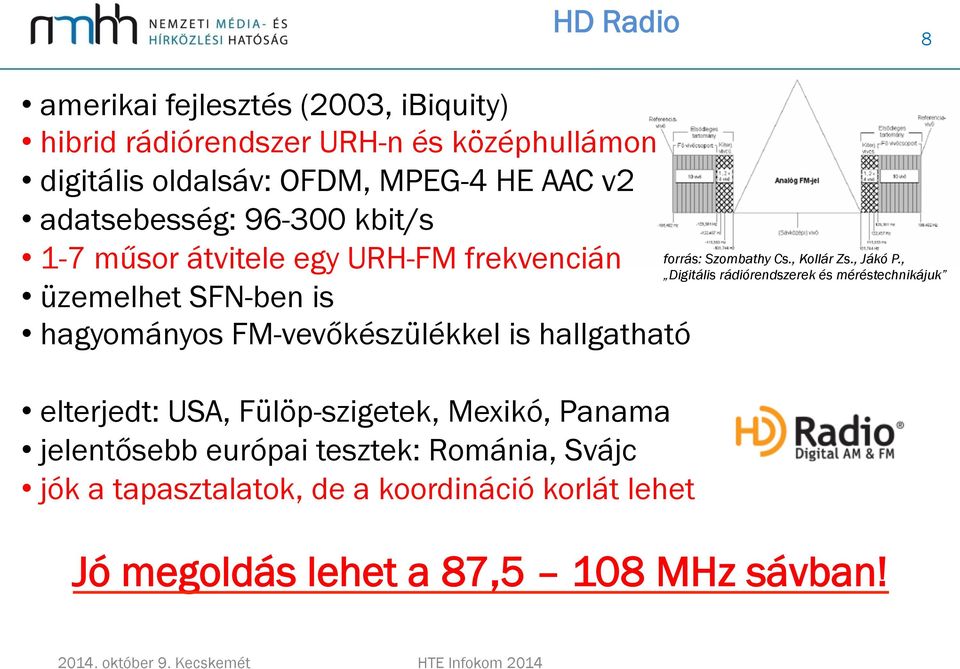 hallgatható elterjedt: USA, Fülöp-szigetek, Mexikó, Panama jelentősebb európai tesztek: Románia, Svájc jók a tapasztalatok, de a