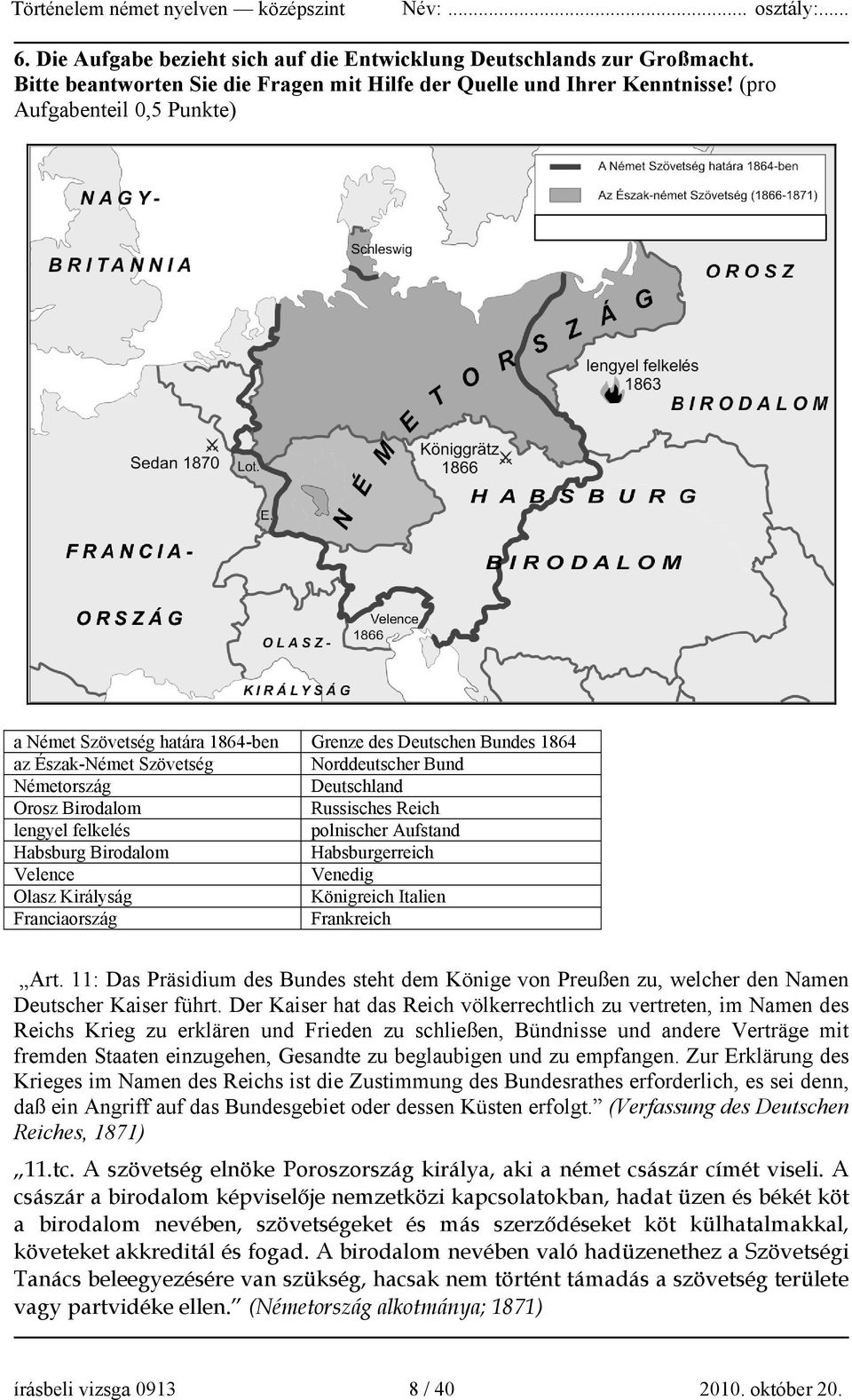 lengyel felkelés polnischer Aufstand Habsburg Birodalom Habsburgerreich Velence Venedig Olasz Királyság Königreich Italien Franciaország Frankreich Art.