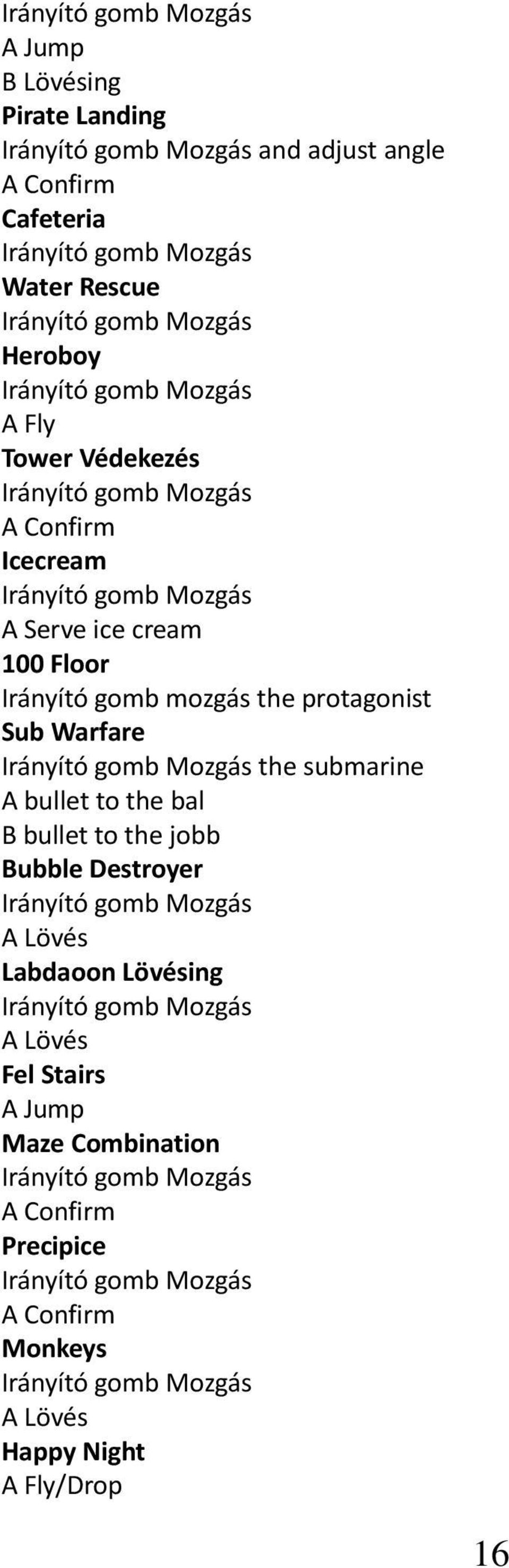 Sub Warfare the submarine A bullet to the bal B bullet to the jobb Bubble Destroyer