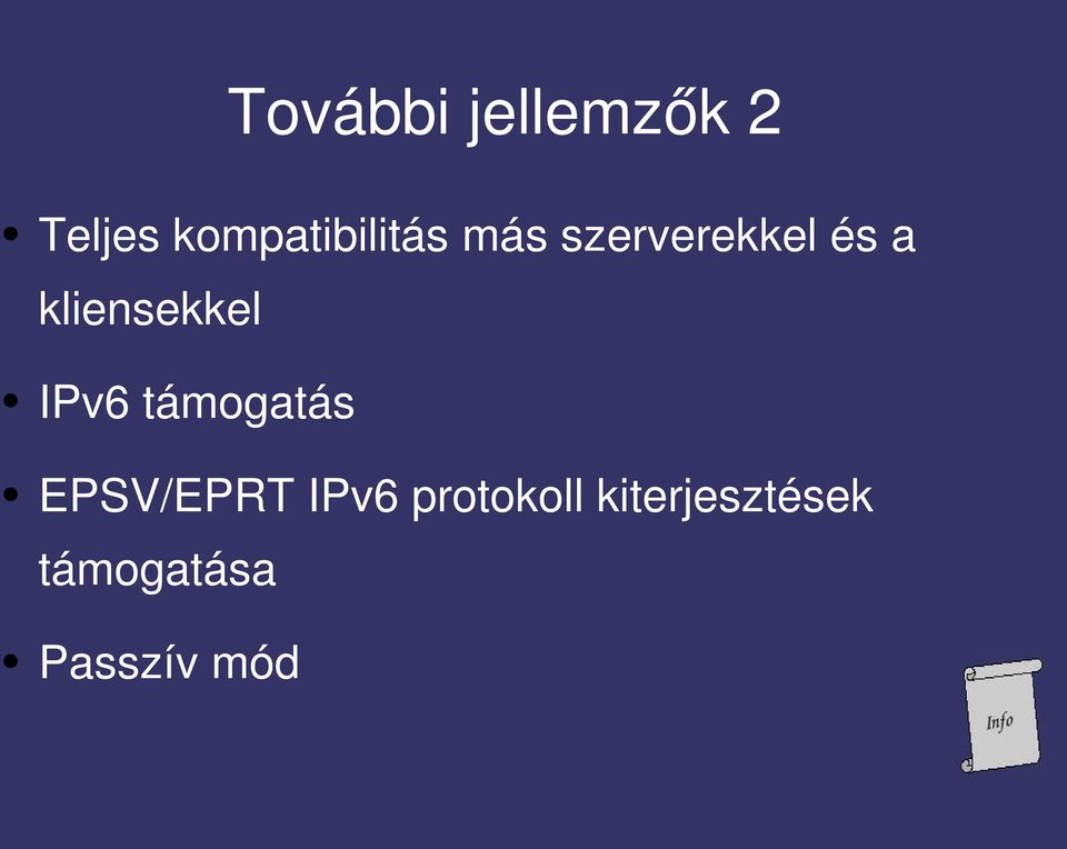 kliensekkel IPv6 támogatás EPSV/EPRT