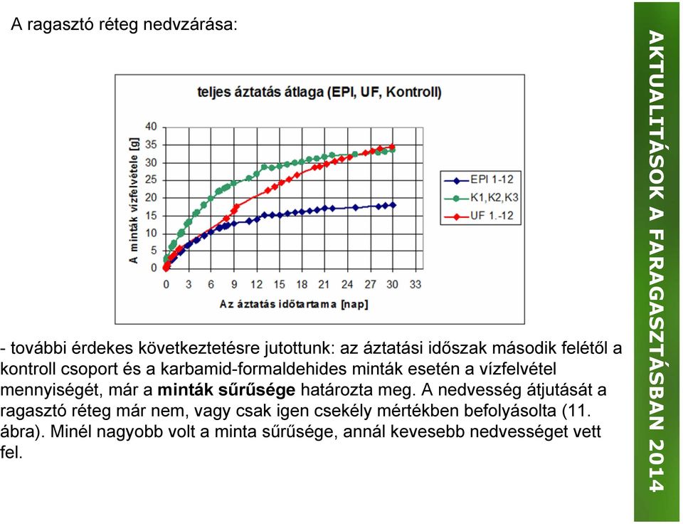 minták sűrűsége határozta meg.