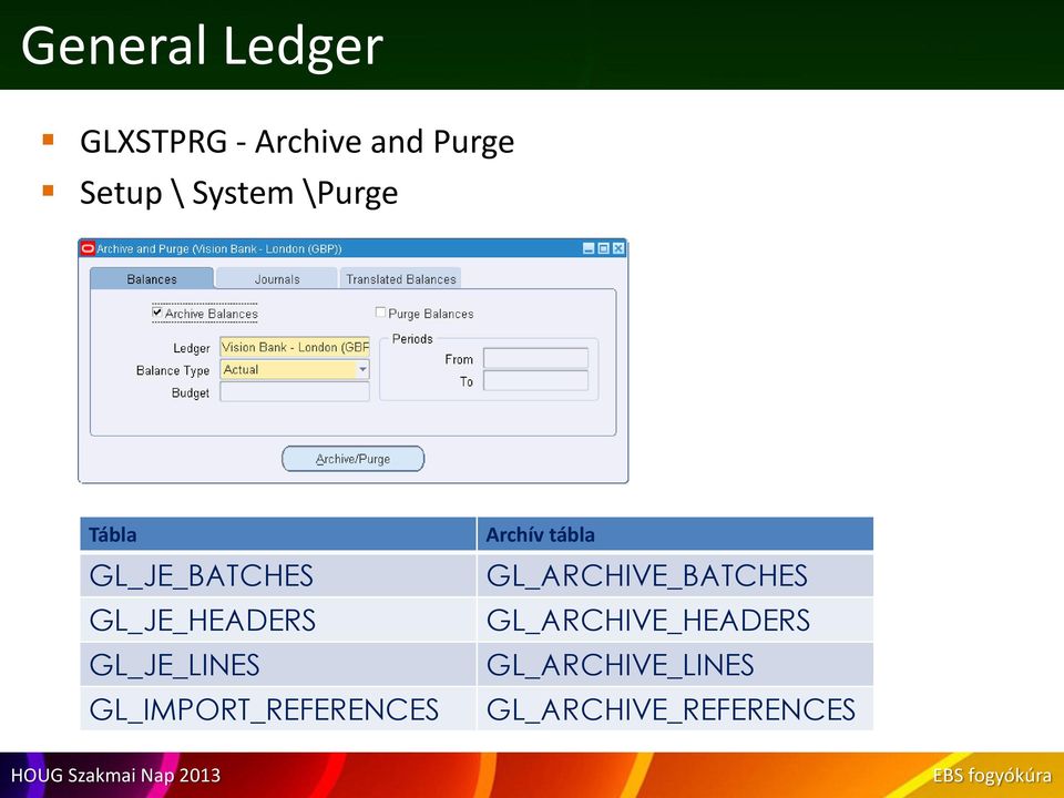 GL_JE_LINES GL_IMPORT_REFERENCES Archív tábla