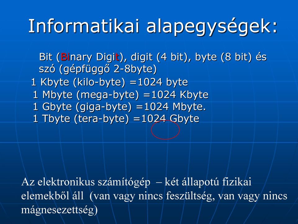 Gbyte (giga-byte) =1024 Mbyte.