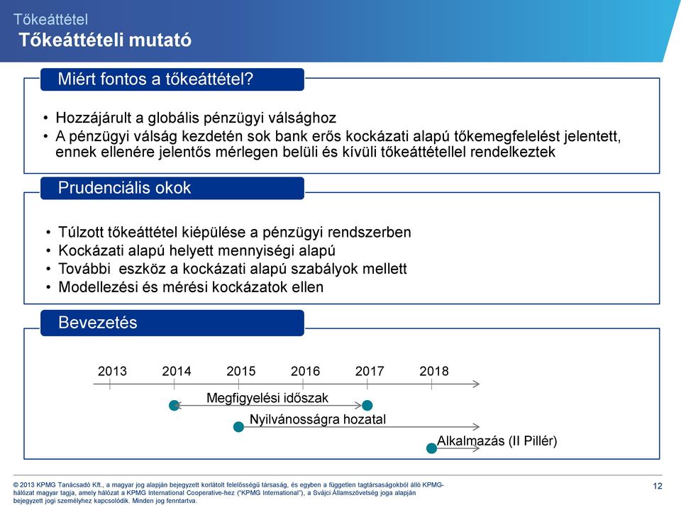 jelentős mérlegen belüli és kívüli tőkeáttétellel rendelkeztek Prudenciális okok Túlzott tőkeáttétel kiépülése a pénzügyi rendszerben Kockázati