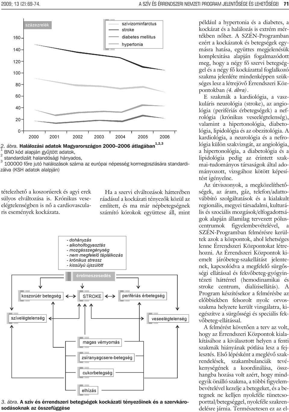kormegoszlására standardizálva (KSH adatok alalpján) tételezhetõ a koszorúerek és agyi erek súlyos elváltozása is. Krónikus veseelégtelenségben is nõ a cardiovascularis események kockázata.