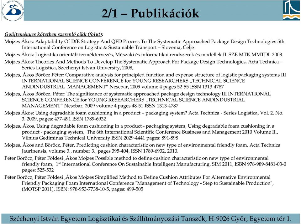 Mojzes Ákos PhD hallgató - PDF Ingyenes letöltés