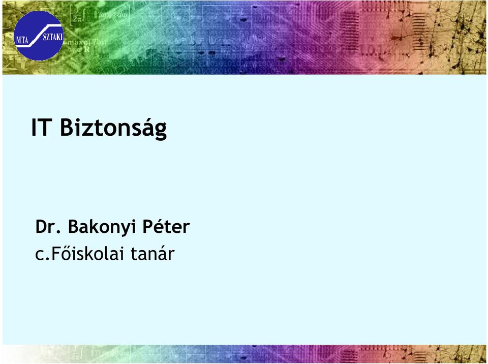 Dr. Bakonyi