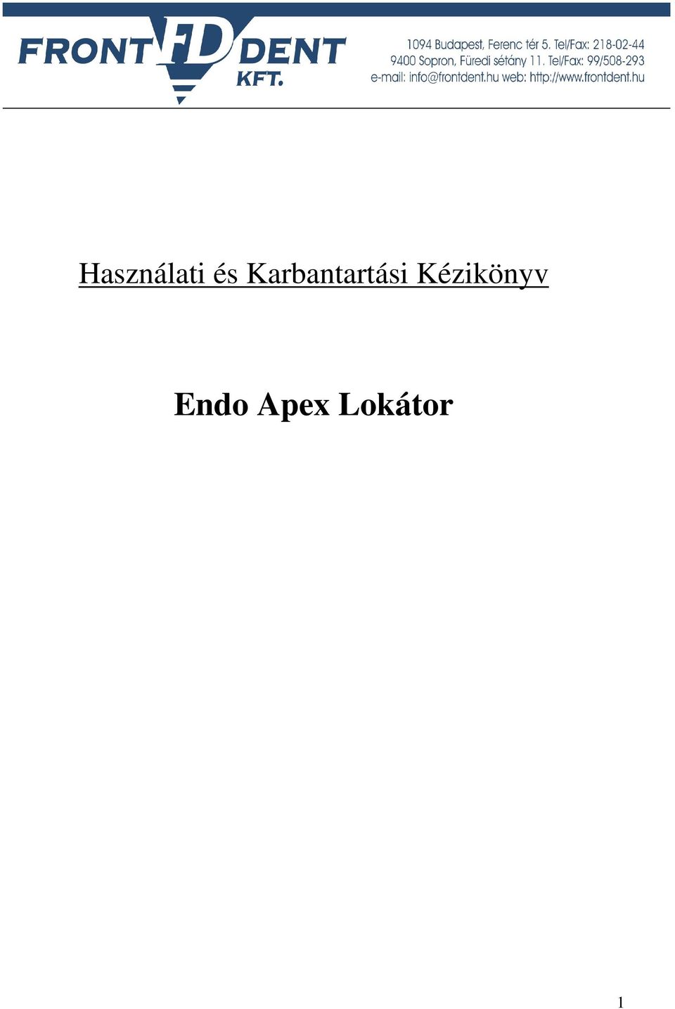 Kézikönyv Endo