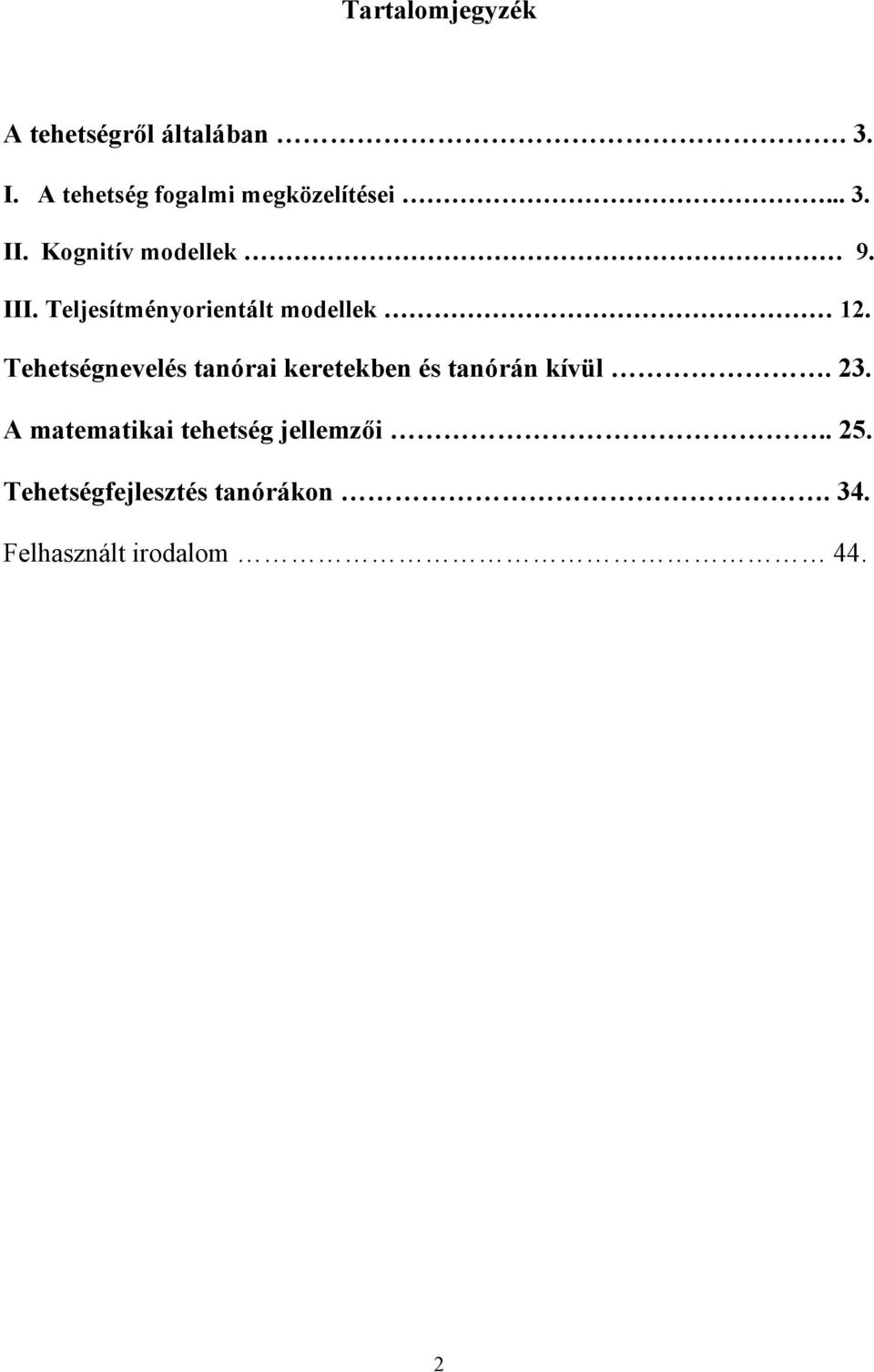 Teljesítményorientált modellek 12.