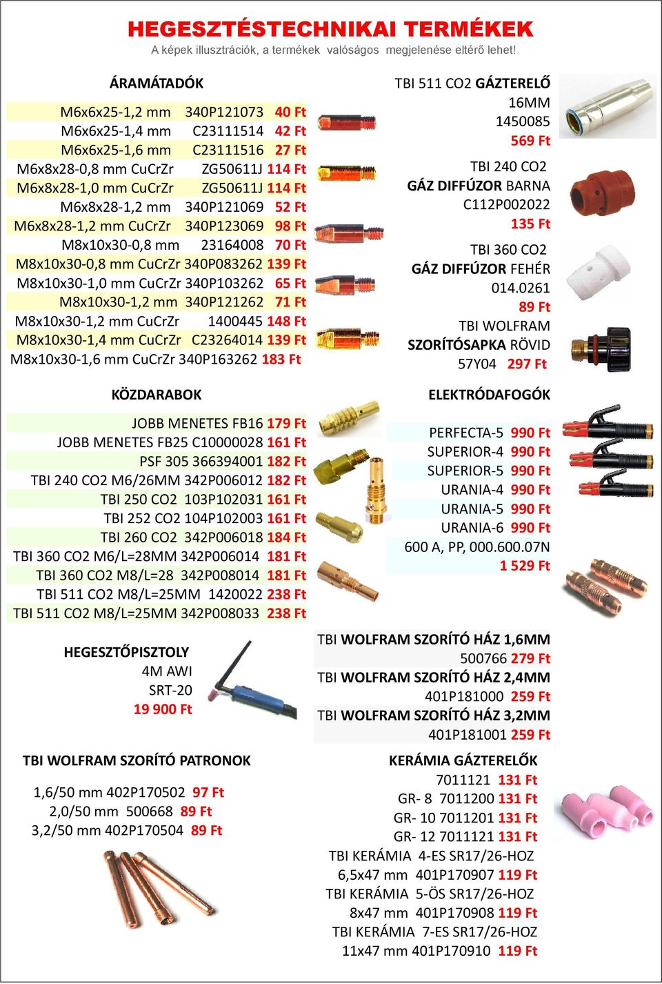 M8x10x30-1,2 mm 340P121262 71 Ft M8x10x30-1,2 mm CuCrZr 1400445 148 Ft M8x10x30-1,4 mm CuCrZr C23264014 139 Ft M8x10x30-1,6 mm CuCrZr 340P163262 183 Ft KÖZDARABOK JOBB MENETES FB16 179 Ft JOBB