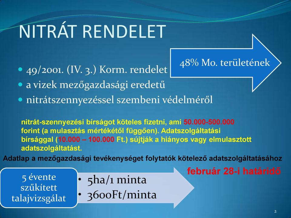 ami 50.000-500.000 forint (a mulasztás mértékétől függően). Adatszolgáltatási bírsággal (10.000 100.000 Ft.