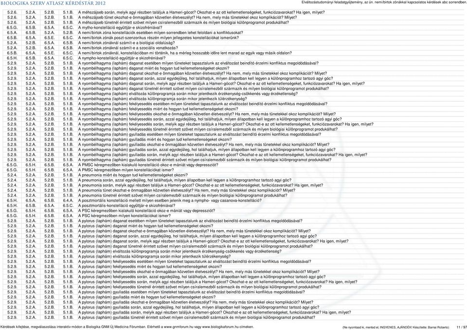 6.5.G. 6.5.B. 6.5.A. 6.5.C. A mytho-konstelláció együttjár-e skizofréniával? 6.5.A. 6.5.B. 5.2.A. 5.2.B. A nemi/birtok zóna konstellációk esetében milyen sorrendben lehet feloldani a konfliktusokat?