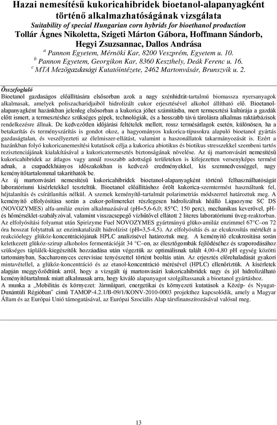 16. c MTA Mezőgazdasági Kutatóintézete, 24