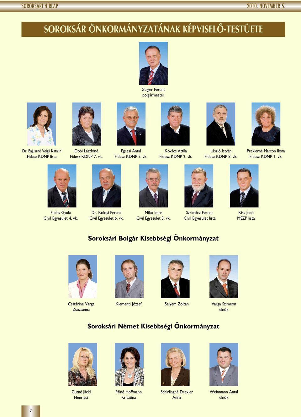 Kolosi Ferenc Civil Egyesület 6. vk.