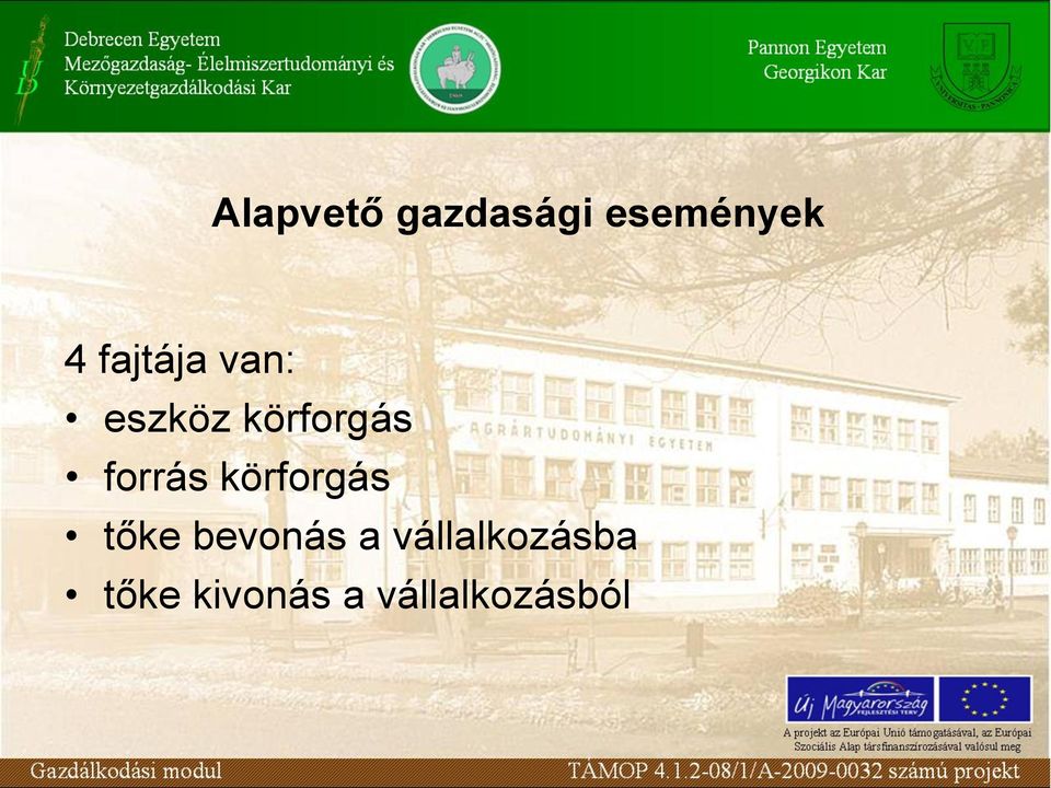 forrás körforgás tőke bevonás a
